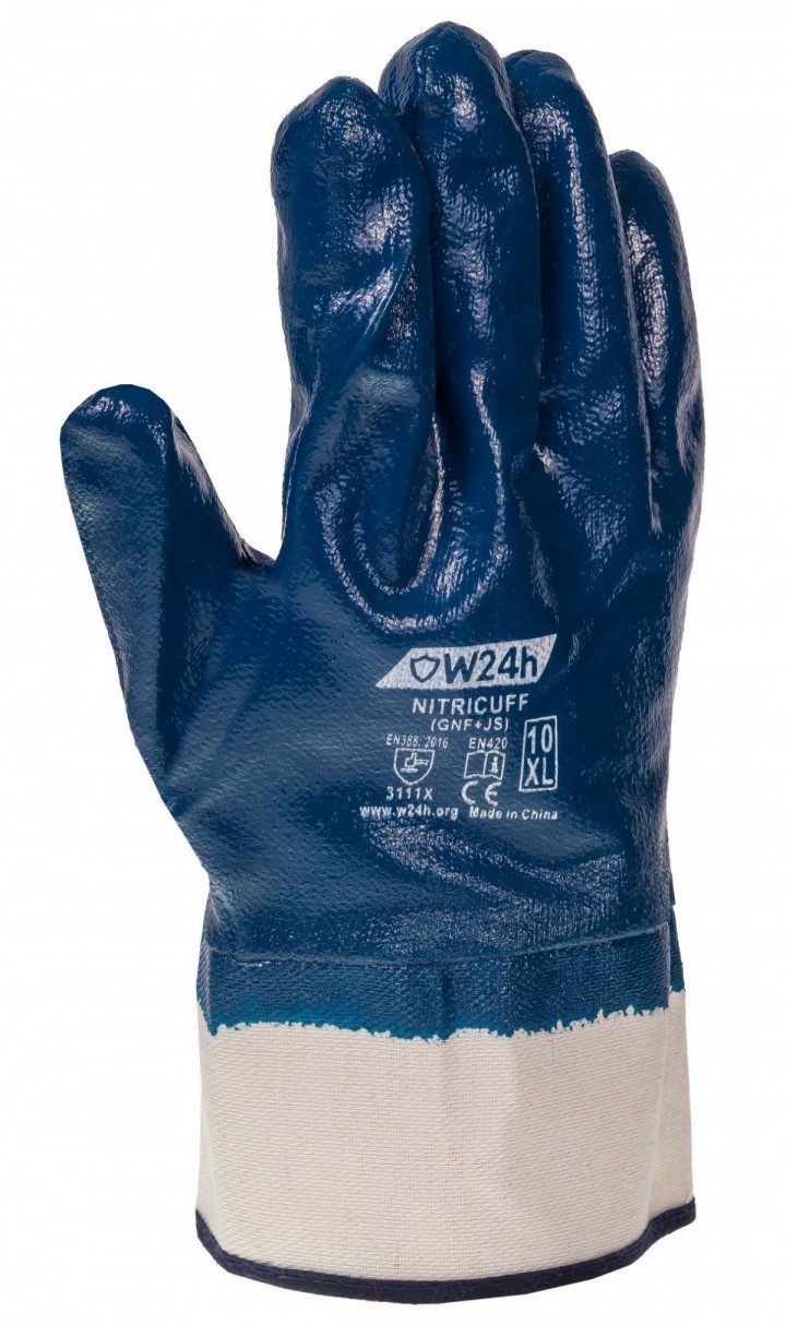 Glove protective fully coated with nictrile NITRICUFF